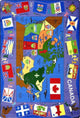 Kid Essentials Rug, Flags of Canada, 7'8"x10'9"