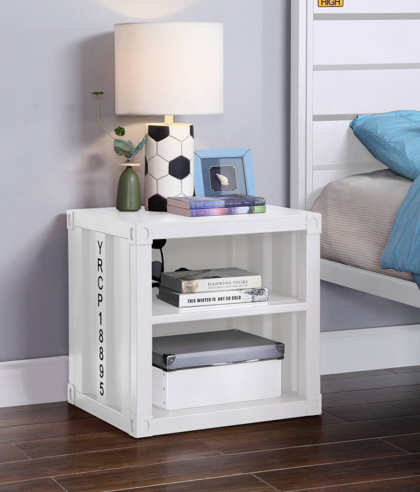 ACME Cargo Nightstand, White
