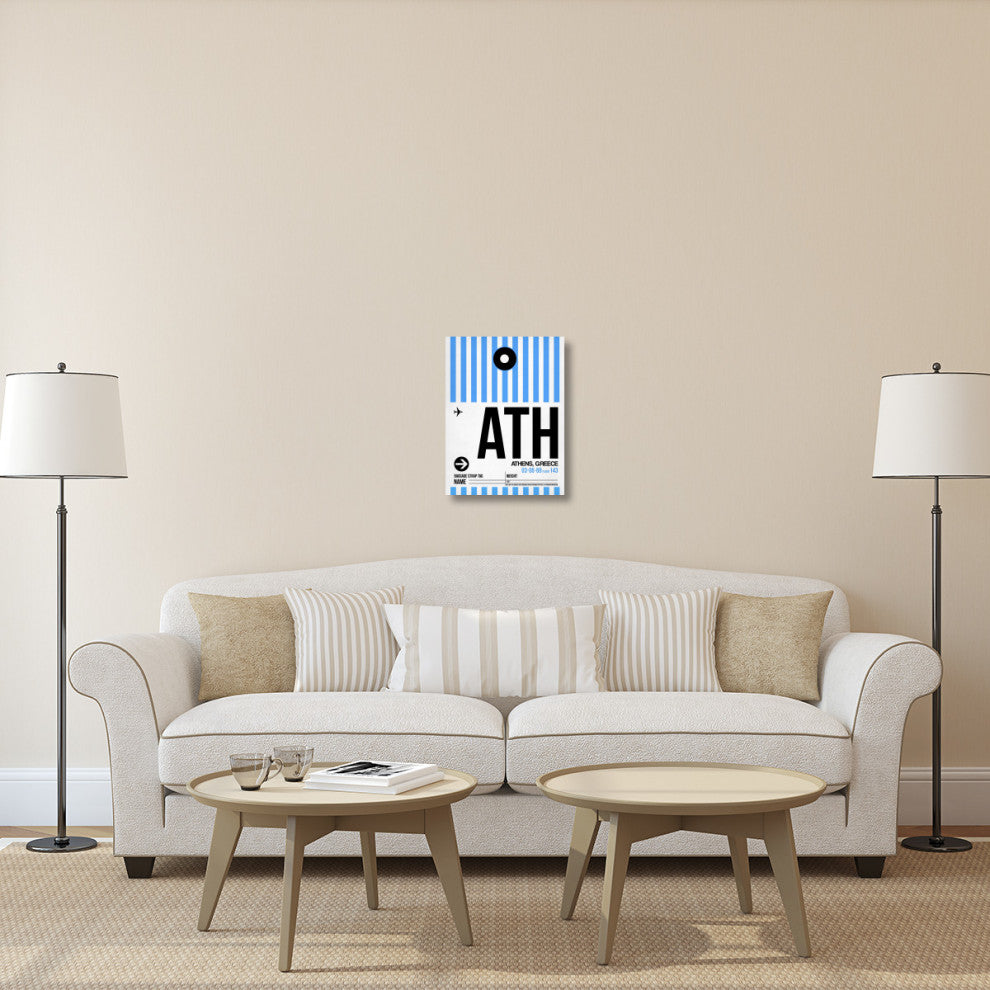 "ATH Athens Luggage Tag 1" Fine Art Print