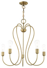 Livex Lighting Lucerne 5 Light Antique Brass Chandelier