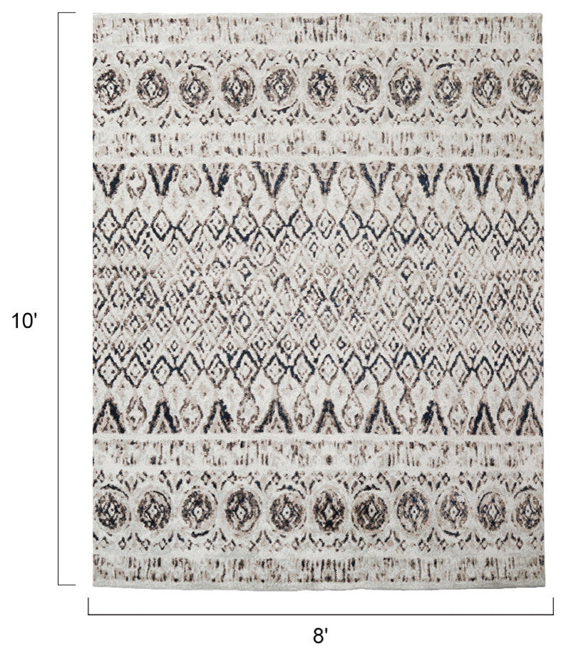 LNC Indoor Vintage Rugs Distressed Mat Area Rug, 8' X 10'