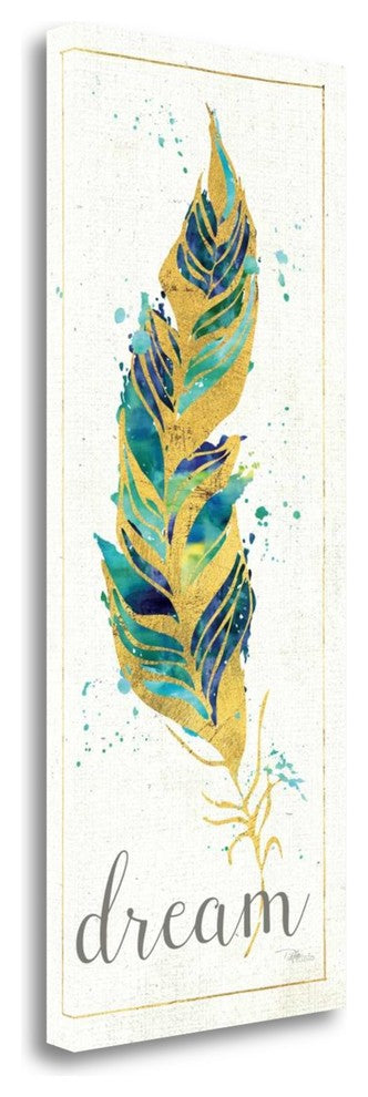 "Waterfeathers I" By Pela Studio, Giclee Print on Gallery Wrap Canvas