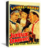 "Laurel & Hardy - French - Les Joyeux Comperes" Canvas Giclee, 12"x16"