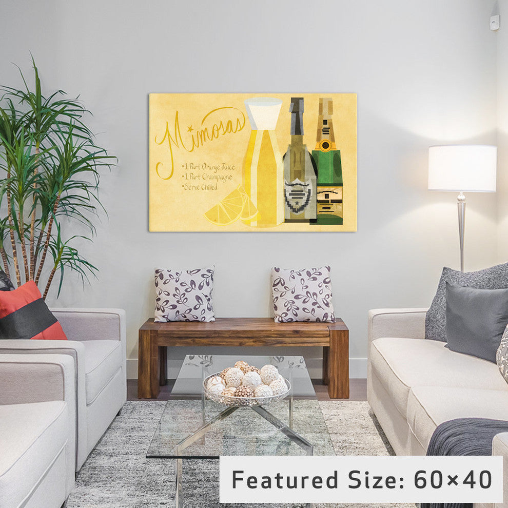 "How to Create a Mimosa" Print by 5by5collective, 26"x18"x1.5"