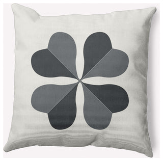Lucky Clover St. Patrick's Day Decorative Throw Pillow, Pepper, 16x16"