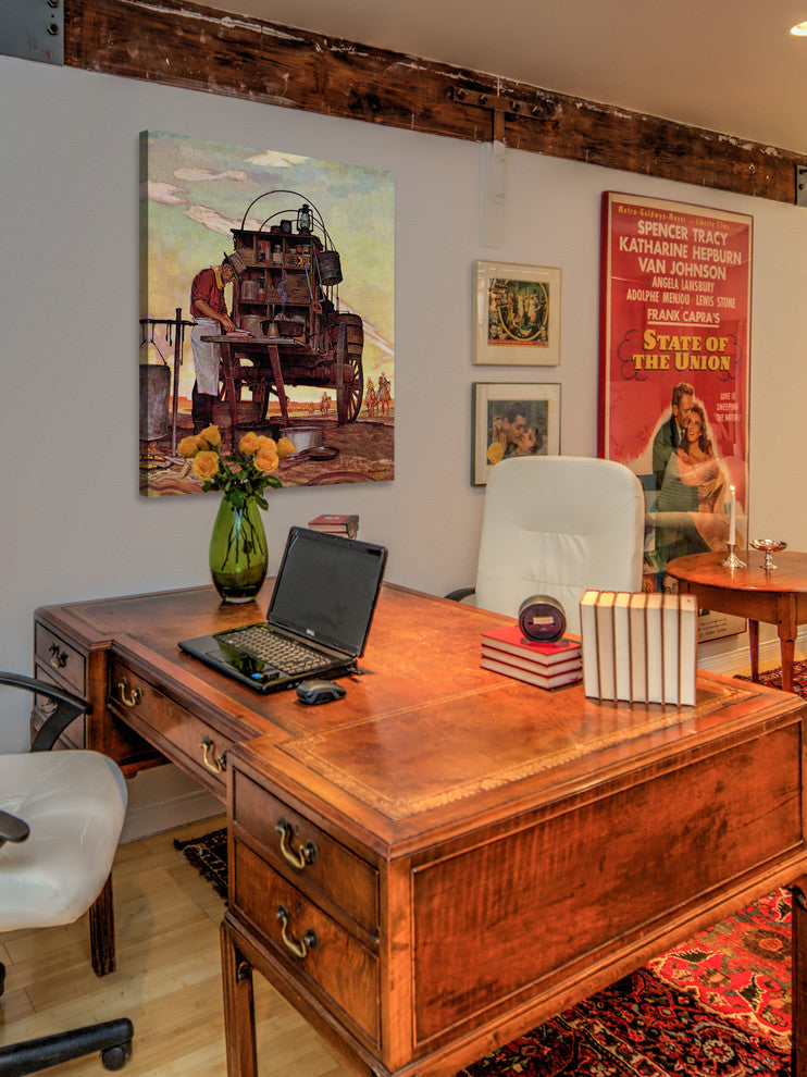 "Chuckwagon" Painting Print on Canvas by Mead Schaeffer