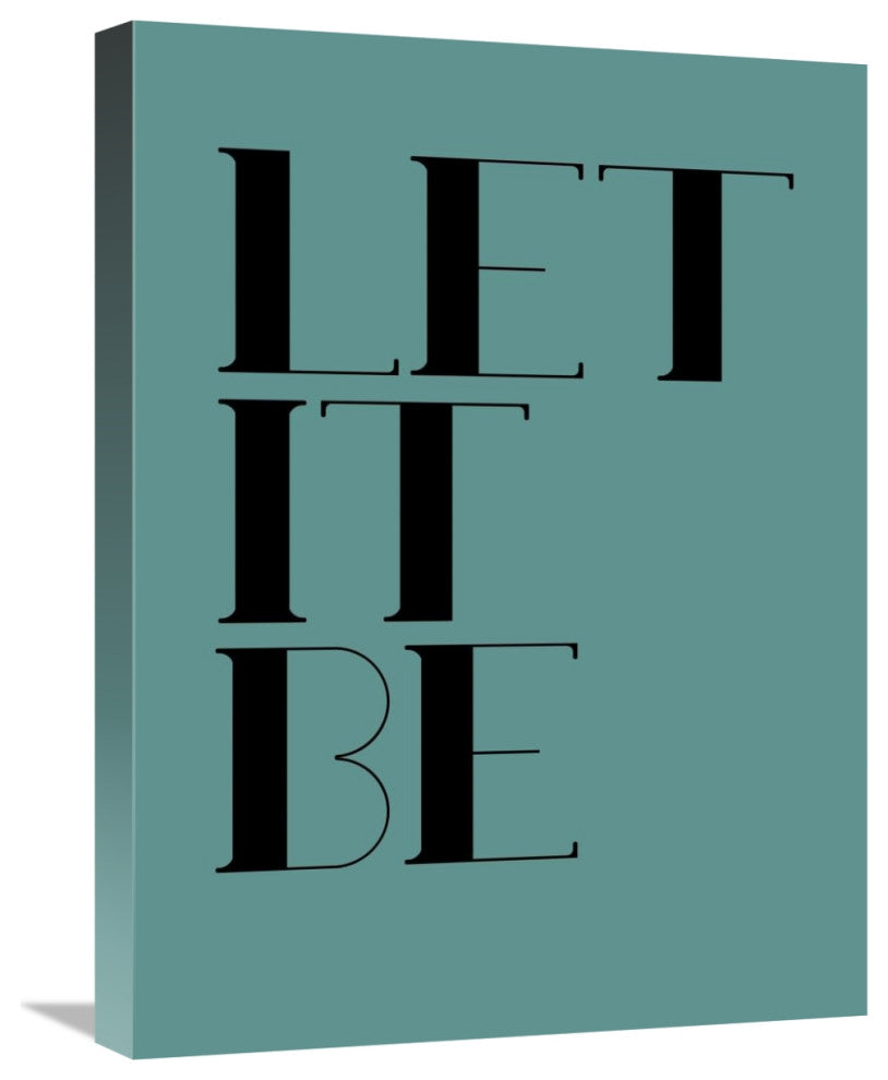 "Let It Be Poster  Blue" Fine Art Print