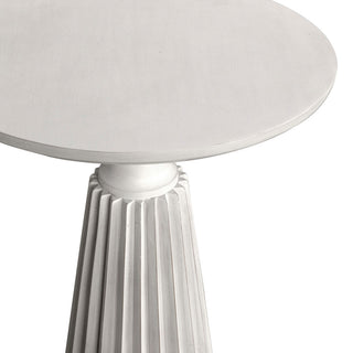 Orson Modern Round White Side Table