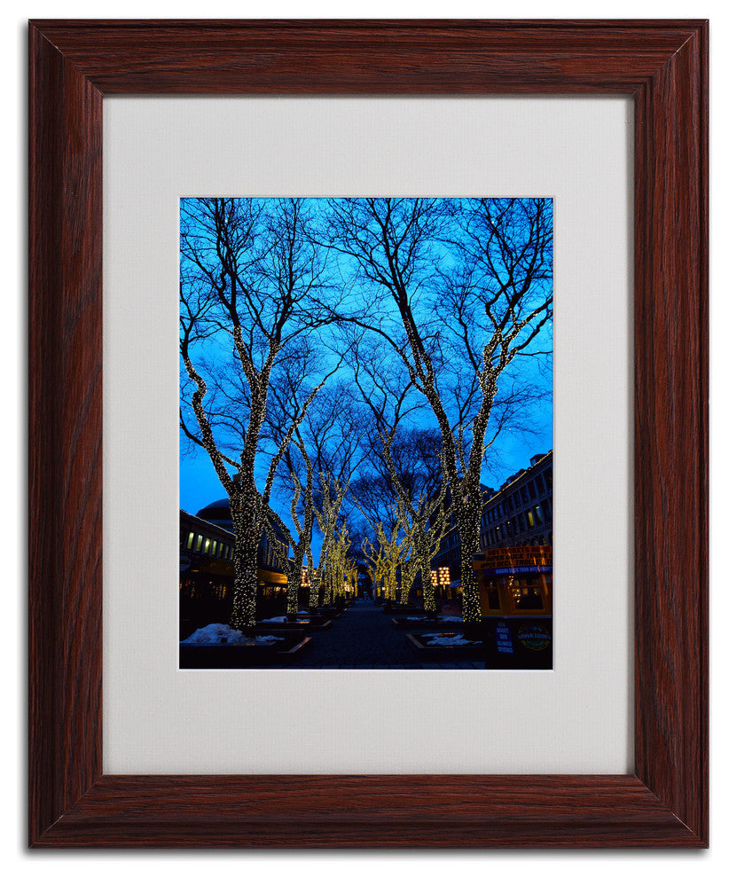 'Boston 2' Matted Framed Canvas Art by CATeyes
