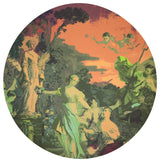 Cyprus Picnic Acid Green 16" Roundpebble, Set of 4