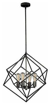 Rad 4-Light Pendant, Warm Pewter
