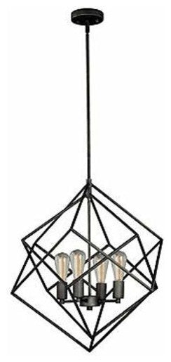 Rad 4-Light Pendant, Warm Pewter