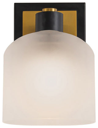 Lyndon - 1-Light Bathroom Sconce - Black/Brushed Brass