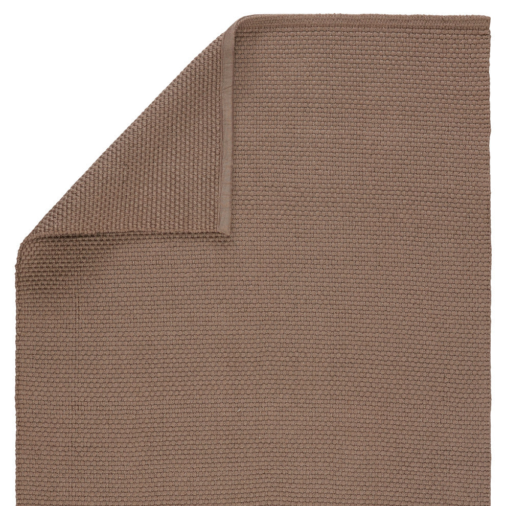 Jaipur Living Kawela Indoor/ Outdoor Solid Area Rug, Brown, 10'x14'