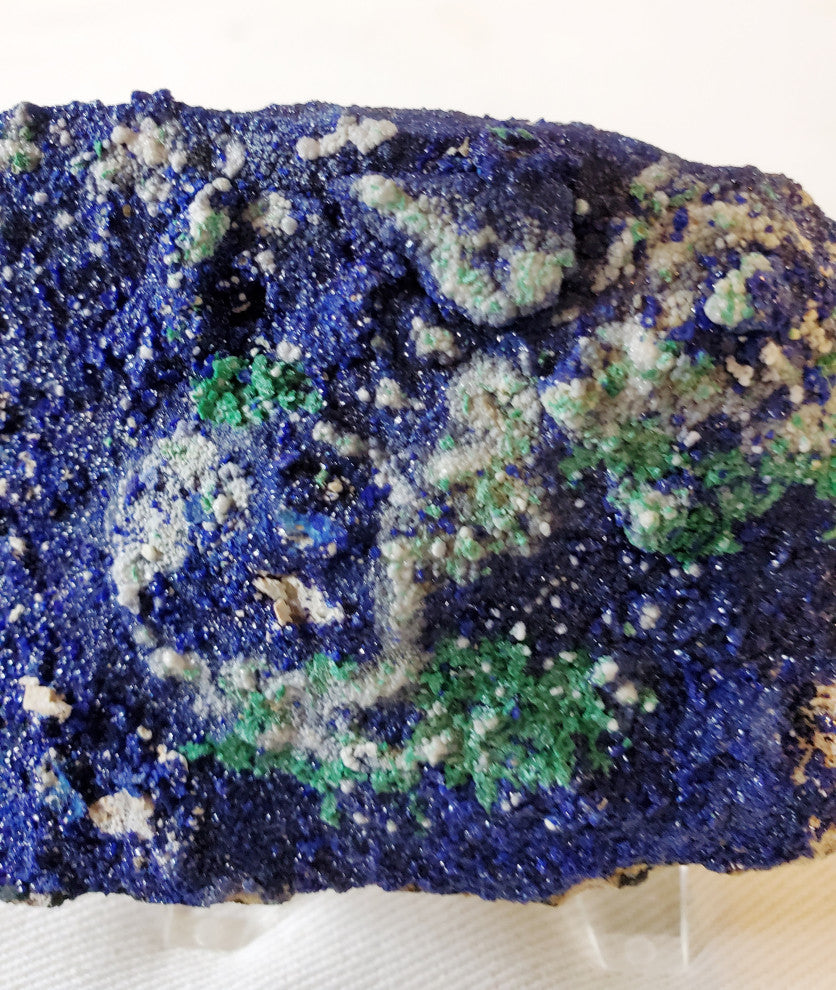 Azurite / Malachite Specimen on Acrylic Stand