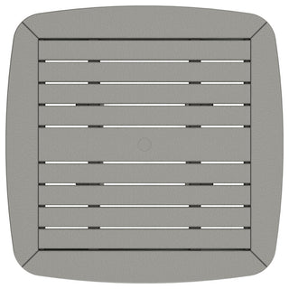 Polywood Nautical 37" Conversation Table, Black