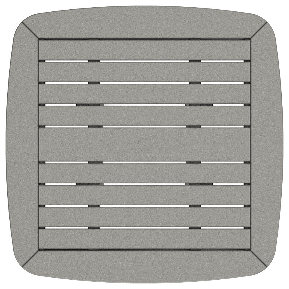 Polywood Nautical 37" Conversation Table, Black