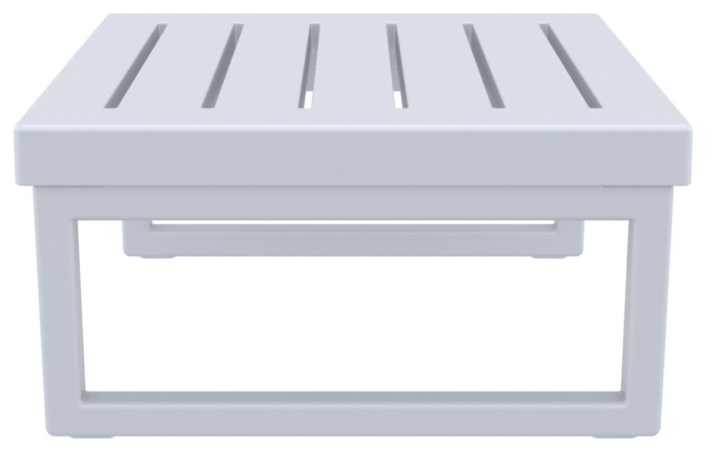 Mykonos Square Coffee Table Silver