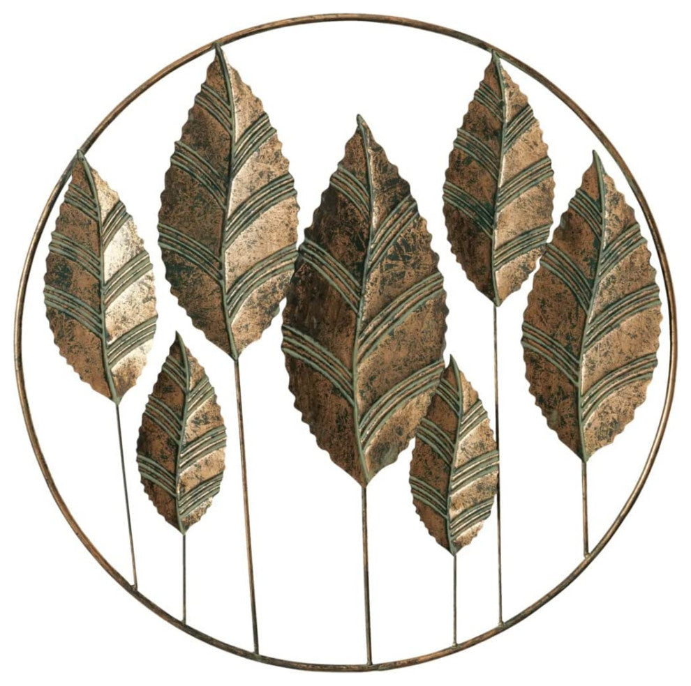 Botanical Leaf Roundel, 31.5"
