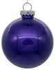 Clear Ornament With Glitter Interior , Purple, 6"