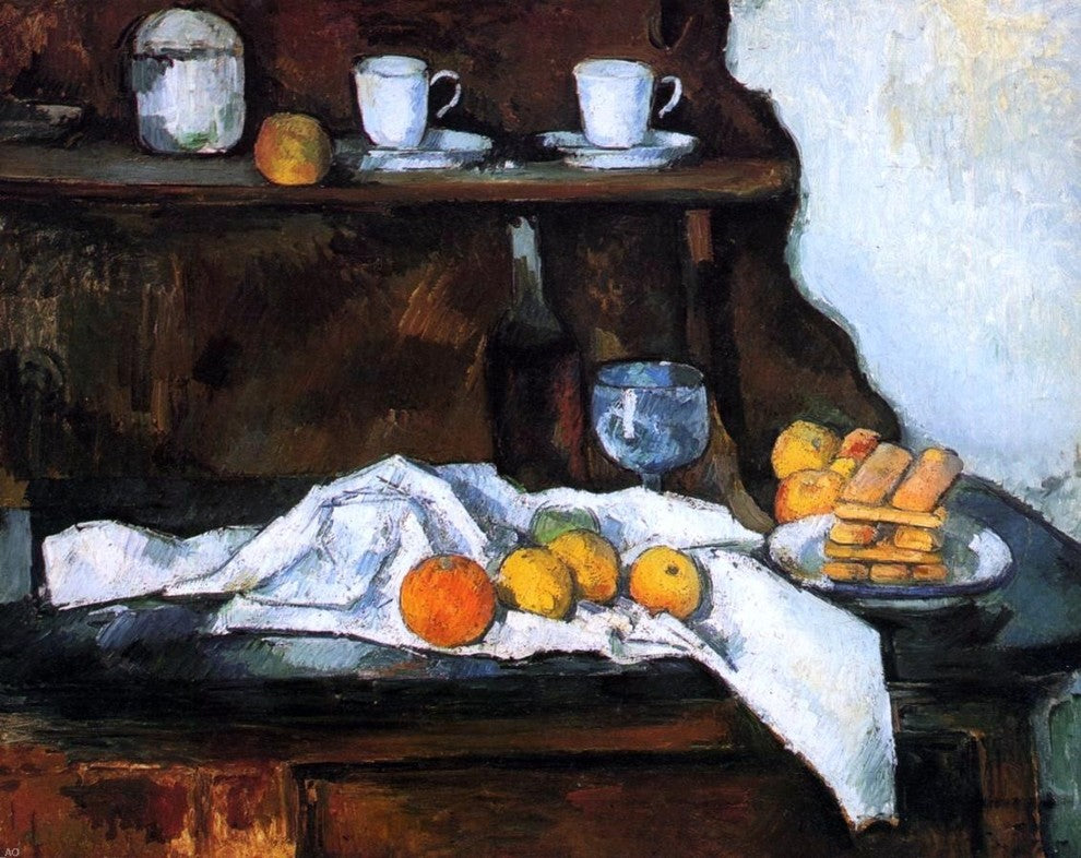Paul Cezanne The Buffet, 20"x25" Wall Decal