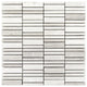 Oak Hammered Mosaic Tile, White, Sample