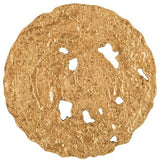 Molten Disc Wall Art, Gold Leaf, Small
