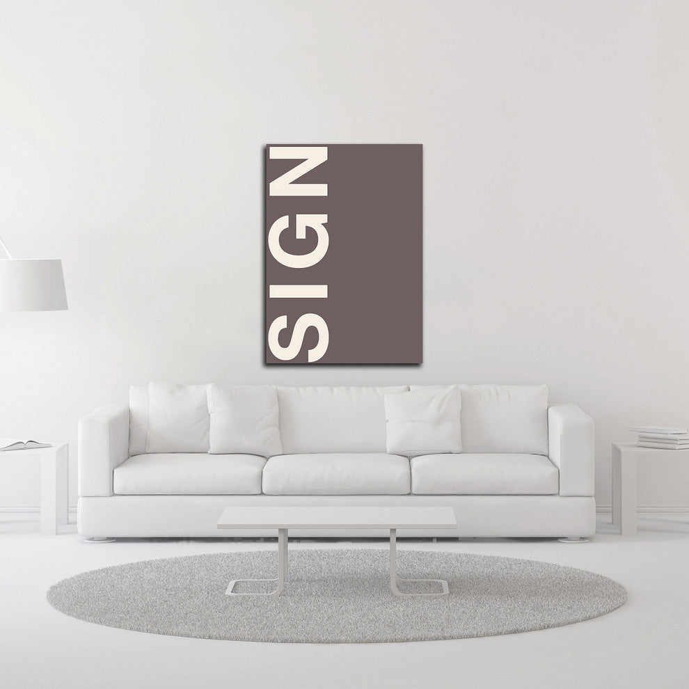Sign by Design Fabrikken, Print on Canvas, 25"x35"
