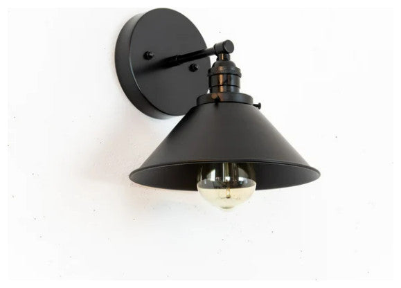 Burke 10 3/4" High Black and Brushed Nickel LED Wall Sconce