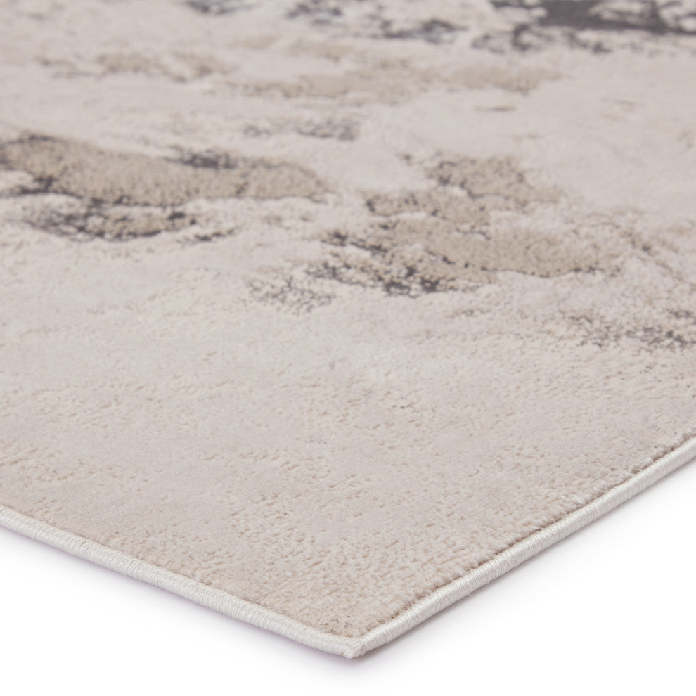 Jaipur Living Cisco Abstract Light Gray/ Silver Area Rug, 8' Rnd