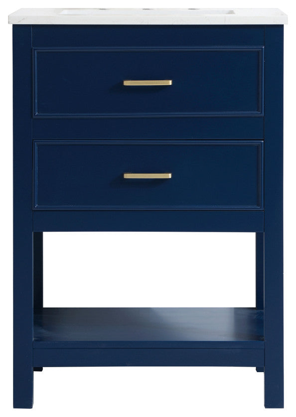 Home Living 24" Single Bathroom Vanity, Blue