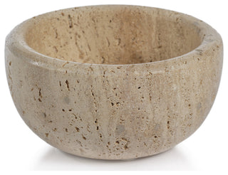 Sulu MultiServe Beige Travertine Bowls, 4"