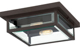 Quoizel WVR1312 Westover 2 Light 12"W Flush Mount Ceiling Fixture - Western