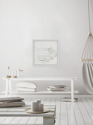 "Feel the View" Framed Painting Print, 32"x32"