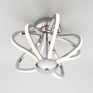 Artika Meridian Ceiling Flushmount Light, Chrome