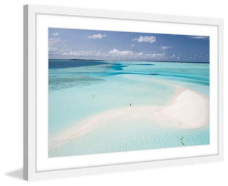"Clear Blue Sea" Framed Painting Print, 45"x30"