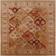 Ahgly Company Indoor Square Mid-Century Modern Area Rugs, 4' Square