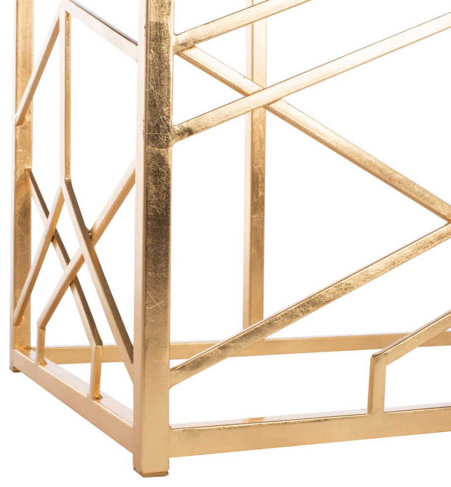 Safavieh Sean Gold Leaf Console Table Gold