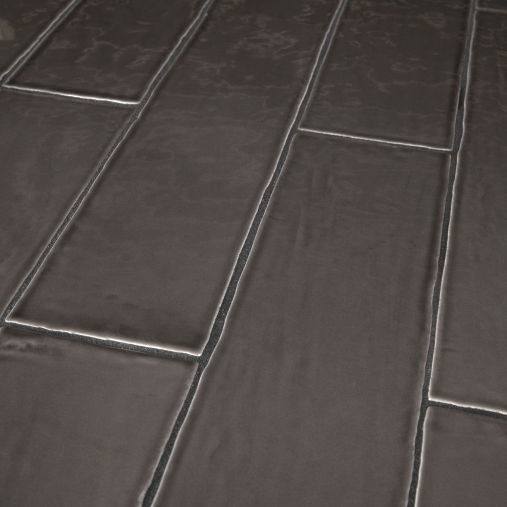 Chester Ceramic Wall Tile, Grafito