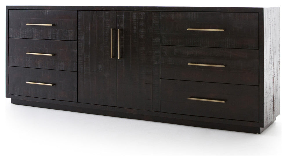 Suki Large Media Console-Burnished Black