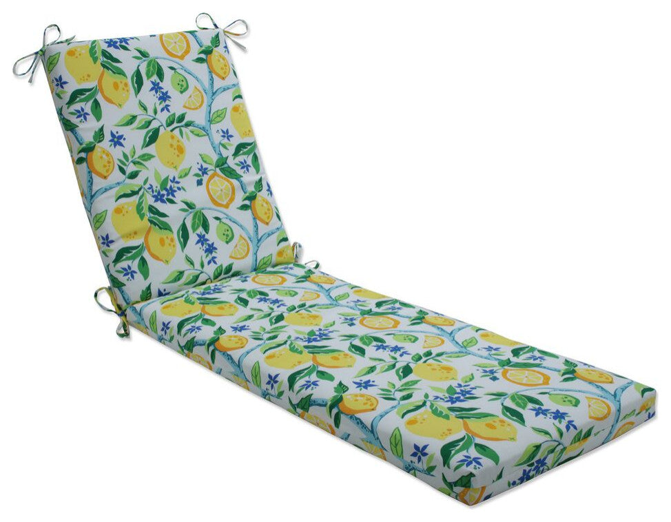 Lemon Tree Yellow Chaise Lounge Cushion 80x23x3