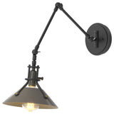 Henry Sconce, Black Finish, Dark Smoke Accents