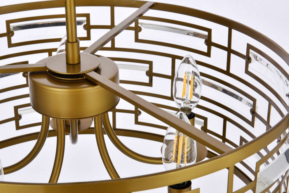 Kenny 18.5" Pendant, Brass