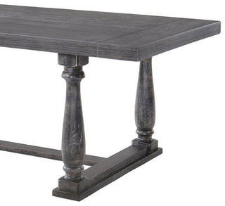 ACME Bernard Dining Table in Weathered Gray Oak