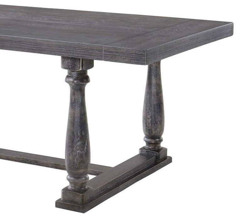 ACME Bernard Dining Table in Weathered Gray Oak
