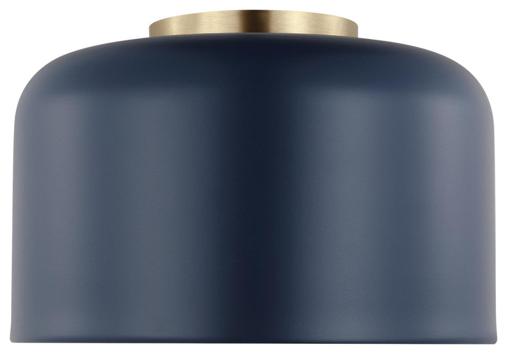 Malone Small Ceiling Flush Mount, Navy