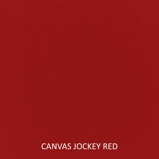 Sunbrella Charcoal Gray With Jockey Red Outdoor Bench Cushion 37-48", Corded