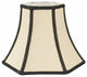 Decorative Trim Hexagon Chandelier Lampshade, Beige