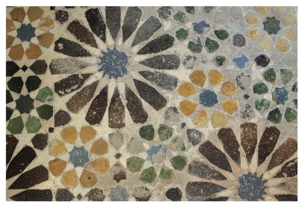 "Alhambra Tile I" Digital Paper Print by Sue Schlabach, 20"x14"