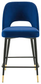Rouse Performance Velvet Counter Stool, Navy